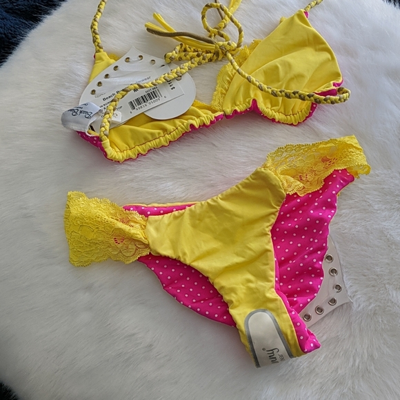 Brand New Beach Bunny Braided Reversible Set 2 Pcs - Picture 7 of 11